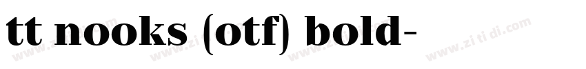 tt nooks (otf) bold字体转换